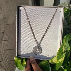 The Nolan Miller Glamour Collection Silver Costume Necklace